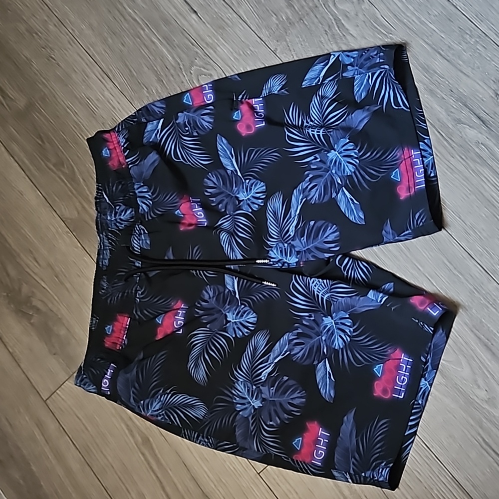Coors Light x Buckle swim trunks